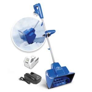Snow Joe 24-Volt* IONMAX Cordless Snow Shovel Kit | 11-Inch | W/ 4.0-Ah Battery + Charger, stock 24V-SS11