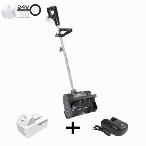 Snow Joe 24V for SS12-XR-GRY 24-Volt* IONMAX Cordless Snow Shovel Kit | 12-inch | W/ 5.0-Ah Battery + Charger, stock 24V-SS12-XR-GRY