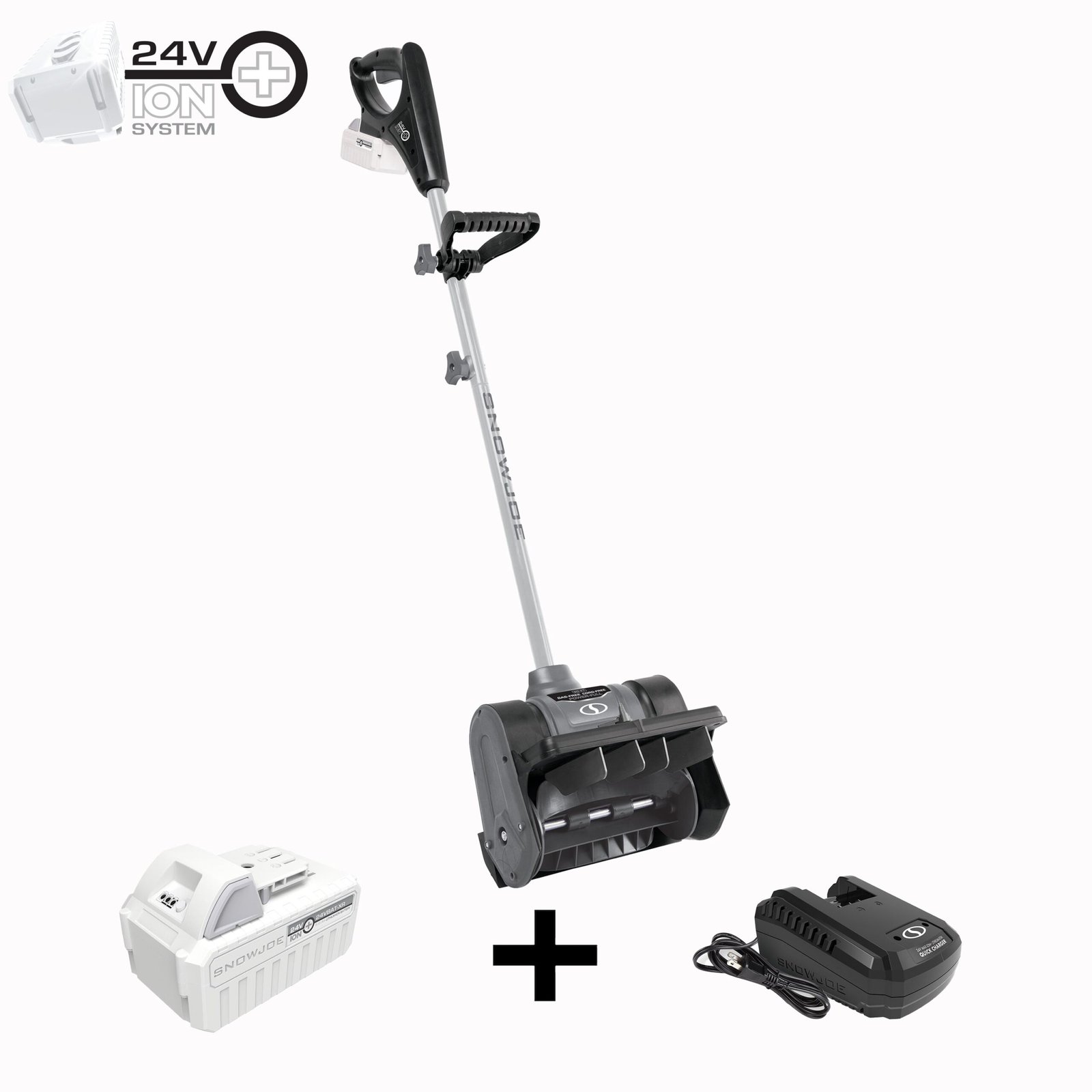 12 inch cordless snow shovel: Snow Joe 24V-SS12-XR-GRY 24-Volt* IONMAX Cordless Snow Shovel Kit | 12-inch | W/ 5.0-Ah Ba