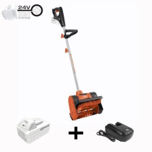 Snow Joe 24V for SS12-XR-ORG 24-Volt* IONMAX Cordless Snow Shovel Kit | 12-inch | W/ 5.0-Ah Battery + Charger, stock 24V-SS12-XR-ORG