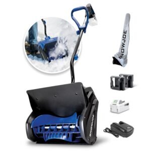 Snow Joe 24-Volt* IONMAX Cordless Snow Shovel Bundle | W/ 4.0-Ah Battery, Charger, Battery Holder, and Cover, stock 24V-SS13-MAX