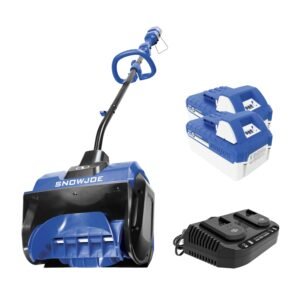 Snow Joe 24V-X2-13SS 48-Volt* IONMAX Cordless Snow Shovel Kit | 13-inch | W/ 2 x 4.0-Ah Batteries + Dual Port, stock 24V-X2-13SS