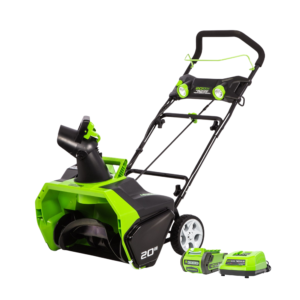 40V 20 inch Brushless Snow Thrower, 4.0Ah Battery and Charger Included, stock 2607202CA