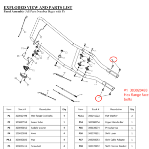 Hex Flange Face Bolts, stock 303020493