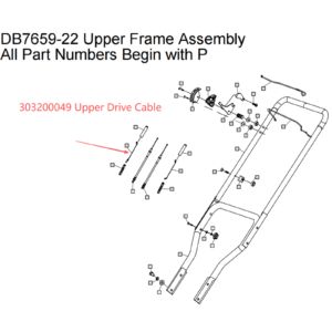 Upper Drive Cable, stock 303200049