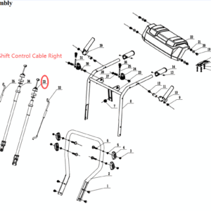 Shift Control Cable Right, stock 303200104