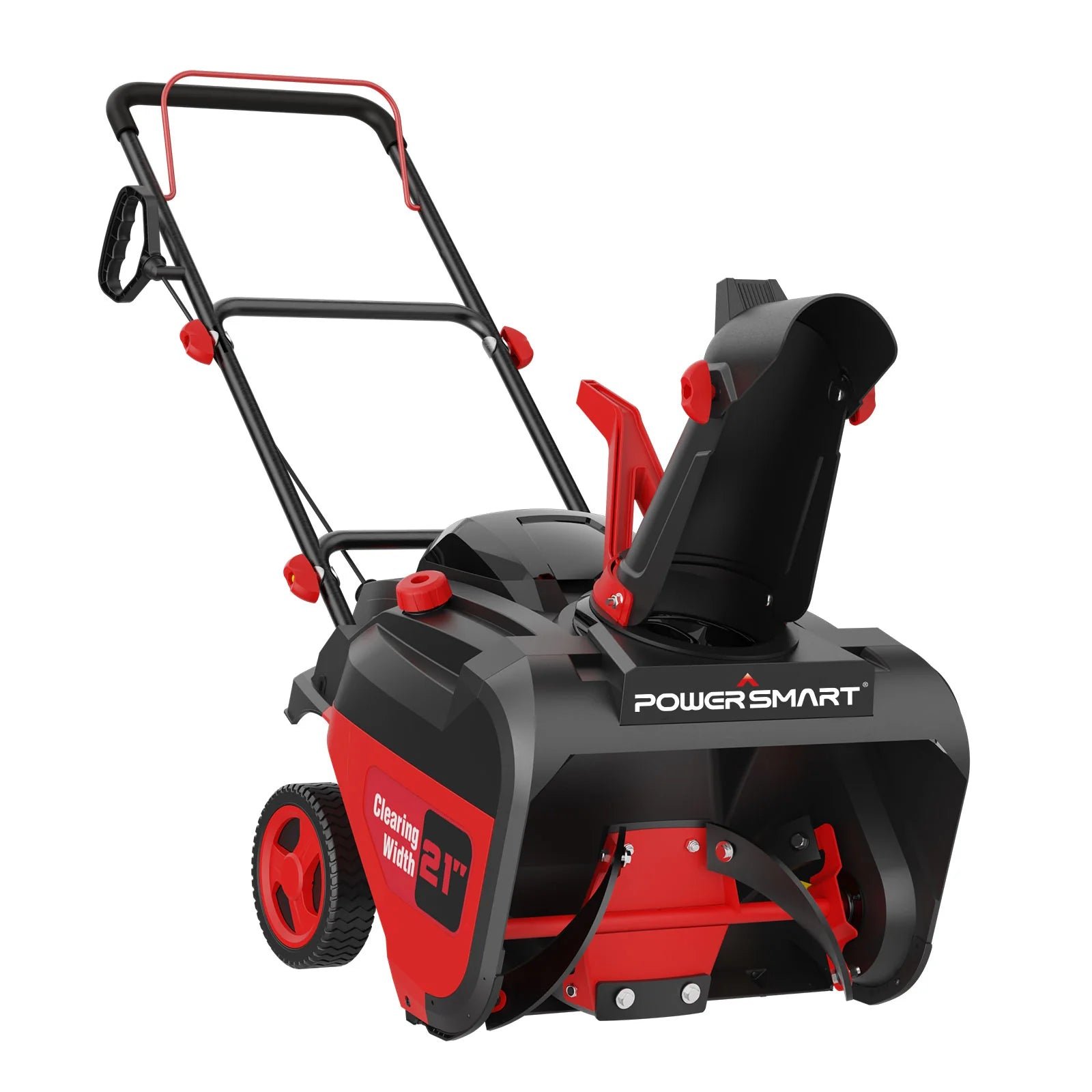 21 inch 212 cc single stage gas snow blower being serviced before the season