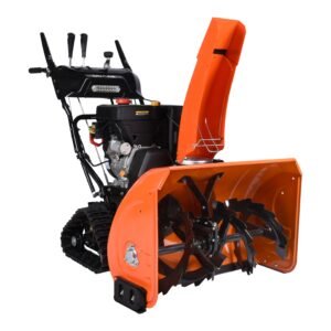 Snow Blower, 30 inch, 302 cc, tracks, electric and recoil start, heated handles, LED light