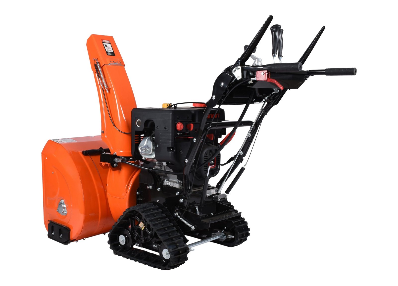 Snow Blower, 30 inch, 302 cc, tracks, electric and recoil start, heated handles, LED light, view 5