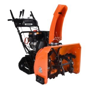 26 inch Snow Blower, 252 cc, tracks, electric and recoil start, heated handles, LED light
