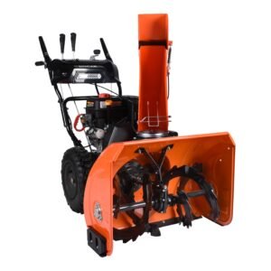 28 inch Snow Blower, 252 cc, electric and recoil start, heated handles, LED light