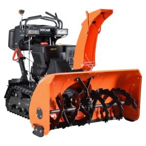 42 inch Snow Blower, Stand On, 420 cc, tracks, 12V electric start, LED light (Available August 18, 2026)
