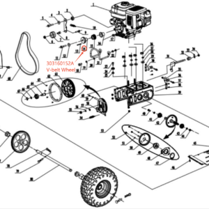 Small pulley, stock 303160152A