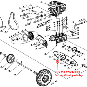 Friction Wheel Assembly(PSS Series), stock 202170009