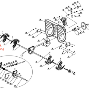 Auger Blade Assembly RIGHT, stock 303180409