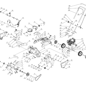 196cc/212cc Carburetor Gasket, stock 170430048-0001