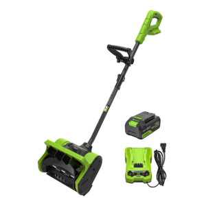 24V 12 inch Brushless Snow Shovel with Directional Vanes, 4.0Ah Battery and 2A Charger Included, stock SS24L41000