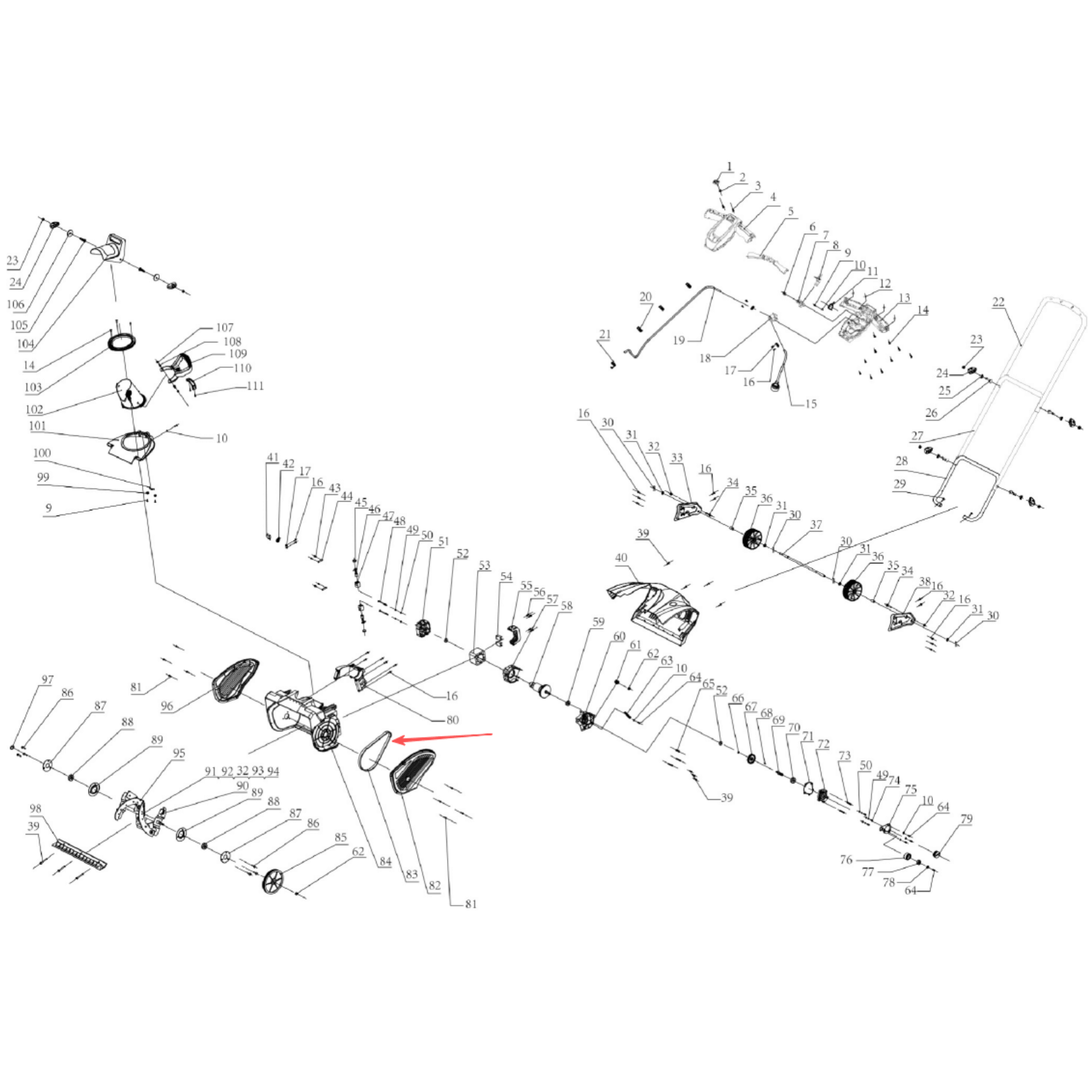 The 5PJ660 auger belt, a finer PJ profile