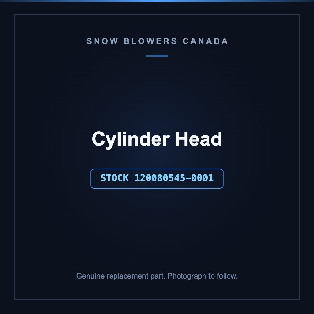 Snow blower cylinder head: Snow Blower Parts- Cylinder Head, stock number 120080545-0001, stock number 120080545-0001