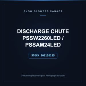 DISCHARGE CHUTE PSSW2260LED / PSSAM24LED, stock 202120185, replacement part for PowerSmart snow blowers