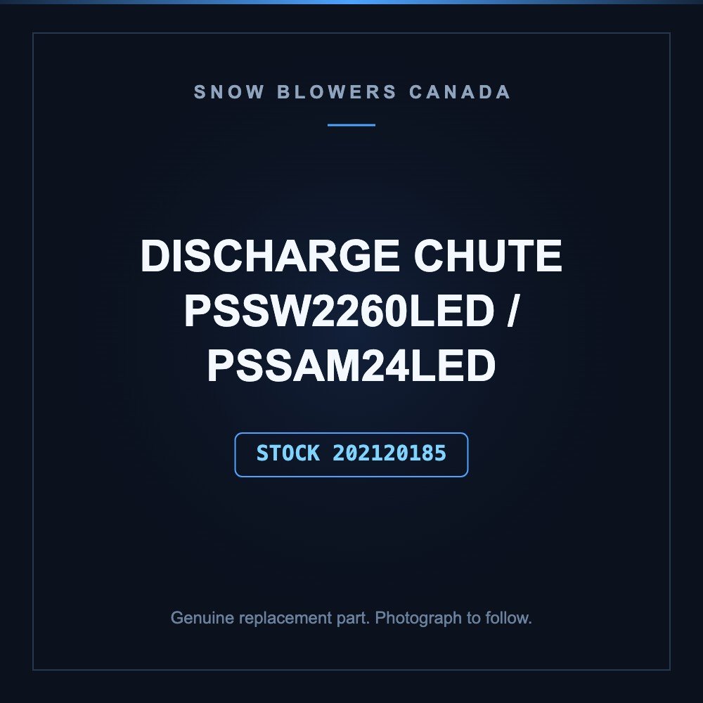 Snow blower discharge chute: Snow Blower Parts- DISCHARGE CHUTE PSSW2260LED / PSSAM24LED, stock number 202120185