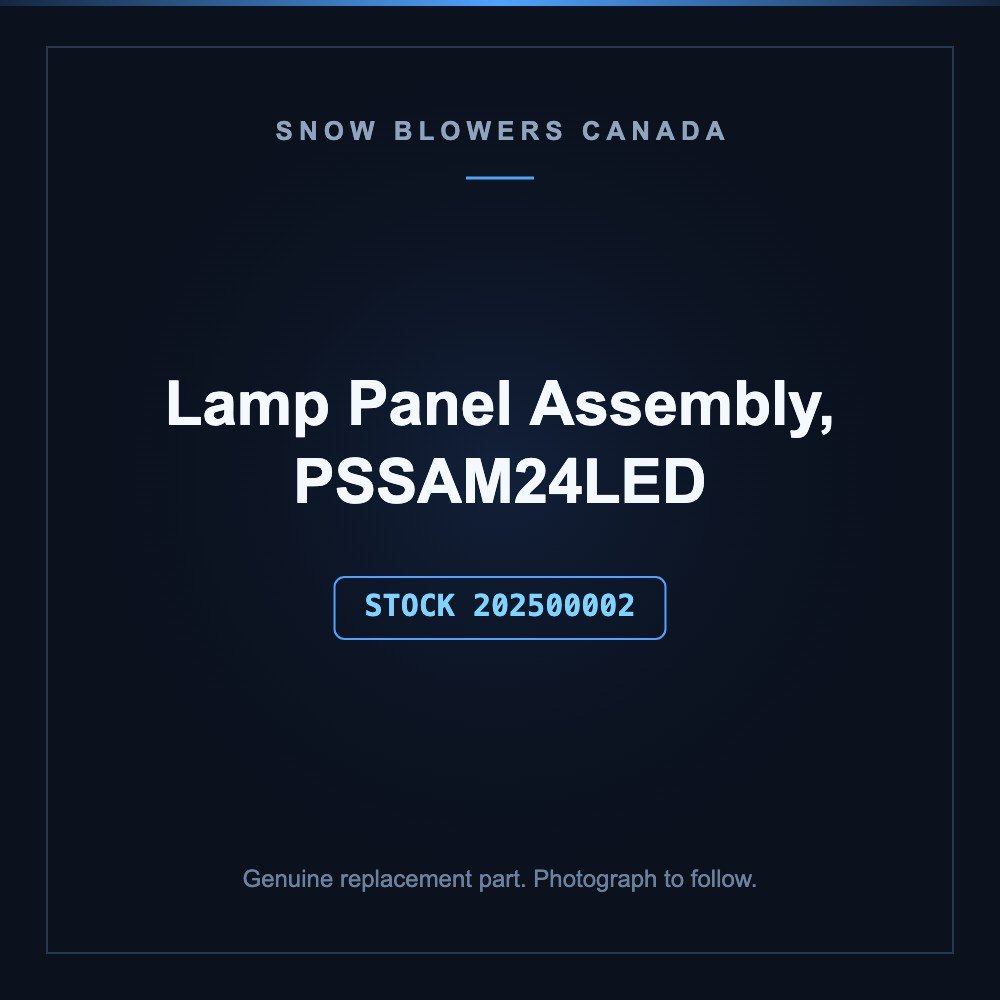 Snow blower lamp panel assembly: Snow Blower Parts- Lamp Panel Assembly, PSSAM24LED, stock number 202500002