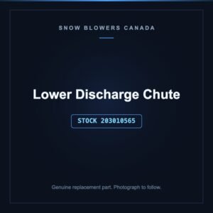 Lower Discharge Chute, stock 203010565, replacement part for PowerSmart snow blowers