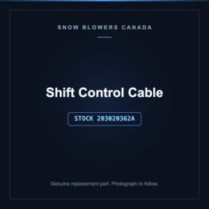 Shift Control Cable, stock 203020362A, replacement part for PowerSmart snow blowers