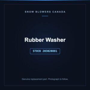 Rubber Washer, stock 203020881, replacement part for PowerSmart snow blowers