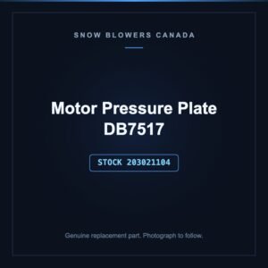 Motor Pressure Plate DB7517, stock 203021104, replacement part for PowerSmart snow blowers