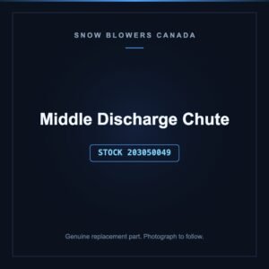 Middle Discharge Chute, stock 203050049, replacement part for PowerSmart snow blowers