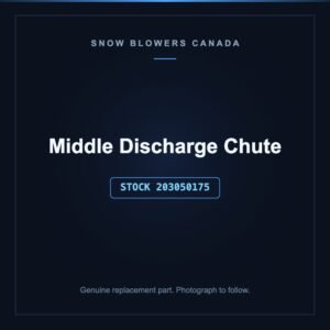 Middle Discharge Chute, stock 203050175, replacement part for PowerSmart snow blowers