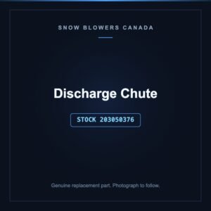 Discharge Chute, stock 203050376, replacement part for PowerSmart snow blowers