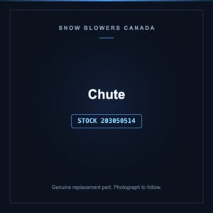 Chute, stock 203050514, replacement part for PowerSmart snow blowers