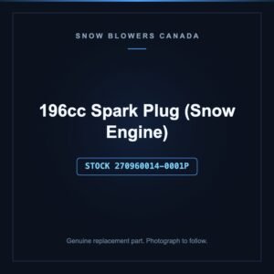 196cc Spark Plug (Snow Engine), stock 270960014-0001P, replacement part for PowerSmart snow blowers