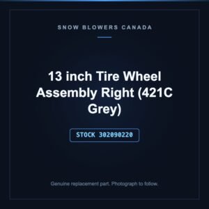13 inch Tire Wheel Assembly Right (421C Grey), stock 302090220, replacement part for PowerSmart snow blowers