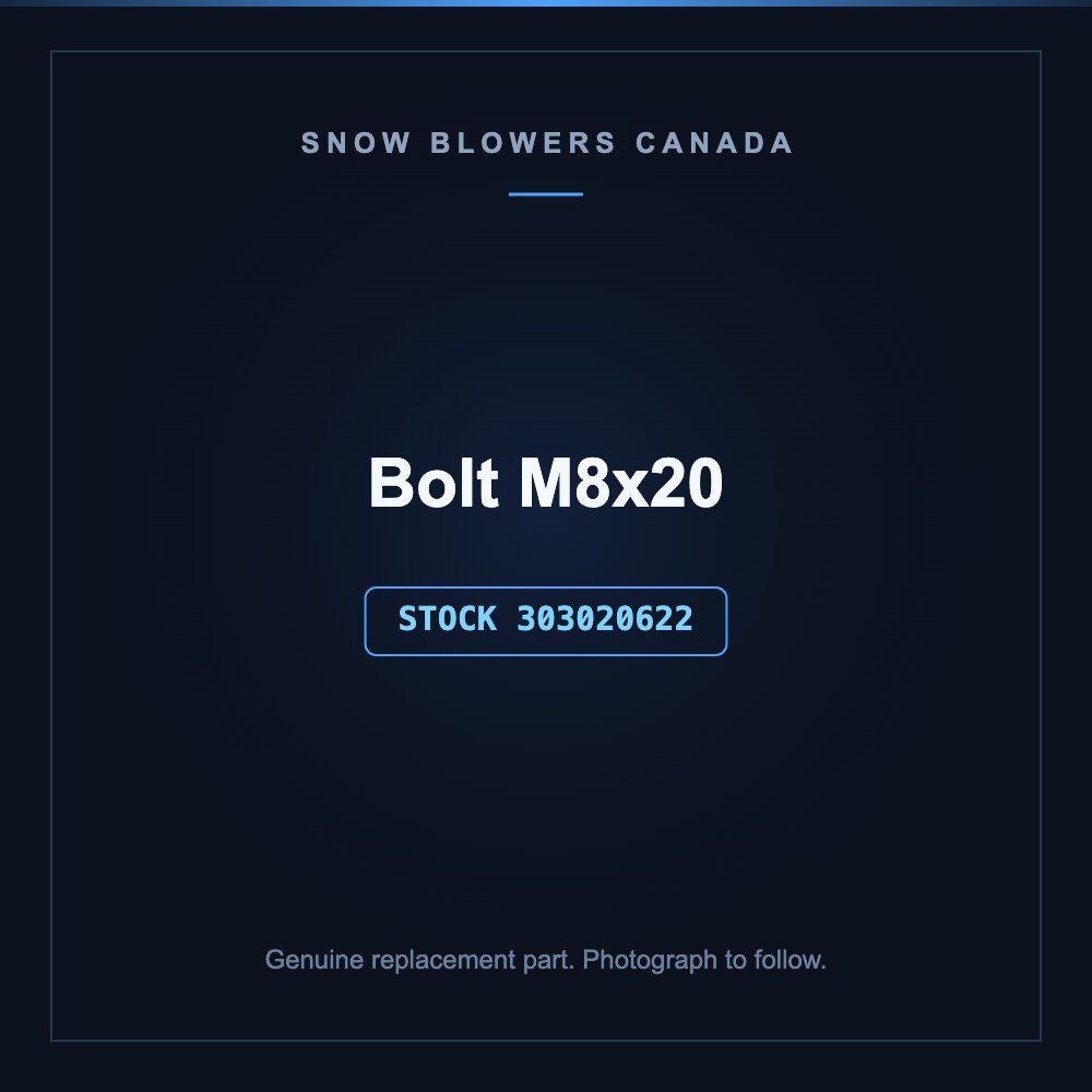 snow blower bolt m8x20: Snow blower bolt m8x20: Lawn Mower/Snow Blower Parts, Bolt m8x20,stock #30302062