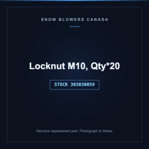 Locknut M10, Qty*20, stock 303030059, replacement part for PowerSmart snow blowers