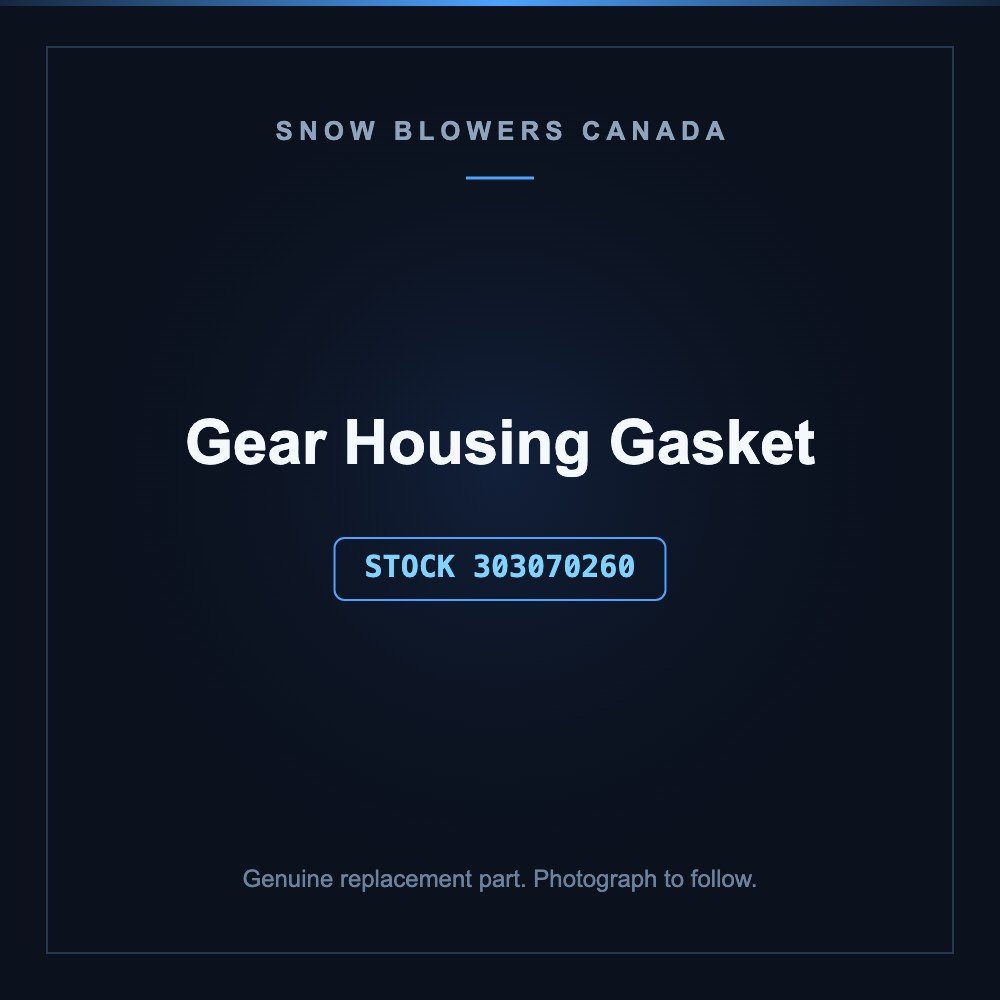 Gear housing gasket, the seal that keeps grease in and water out