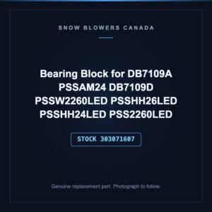 Bearing Block for DB7109A PSSAM24 DB7109D PSSW2260LED PSSHH26LED PSSHH24LED PSS2260LED, stock 303071607, replacement part for PowerSmart snow blowers