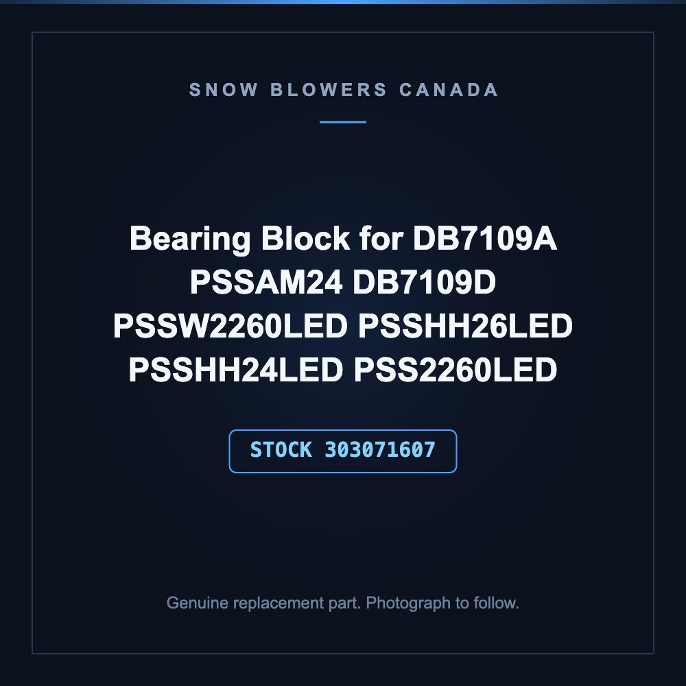 Bearing block, the end bearing carrier the auger axle runs in