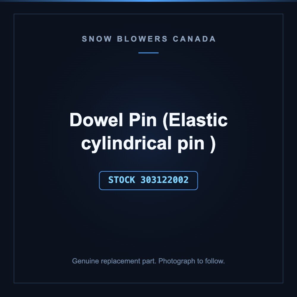 Dowel pin, the shear protection between the flighting and the shaft