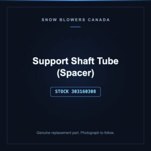 Support Shaft Tube (Spacer), stock 303160308, replacement part for PowerSmart snow blowers