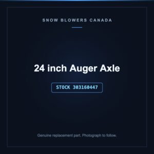 24 inch Auger Axle, stock 303160447, replacement part for PowerSmart snow blowers