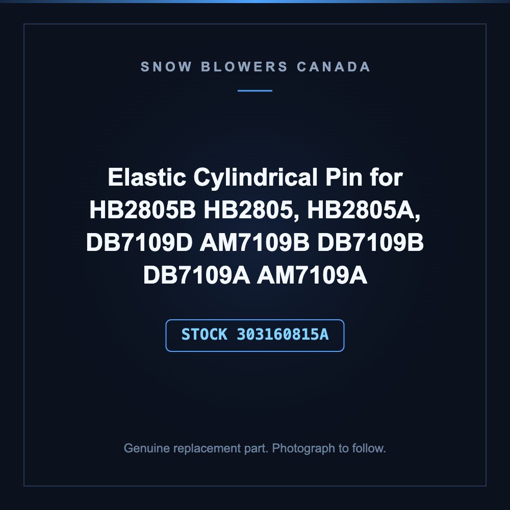 Snow blower elastic cylindrical: Snow Blower Parts- Elastic Cylindrical Pin-HB2805B HB2805,HB2805A,DB7109D AM7109B DB7109B