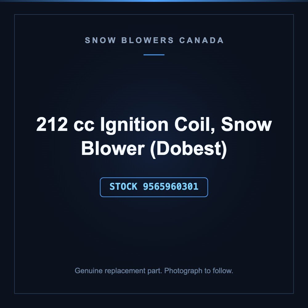 Snow blower parts- 212 cc ignition: Parts- 212 cc Ignition Coil, Snow Blower (Dobest), stock number 9565960301